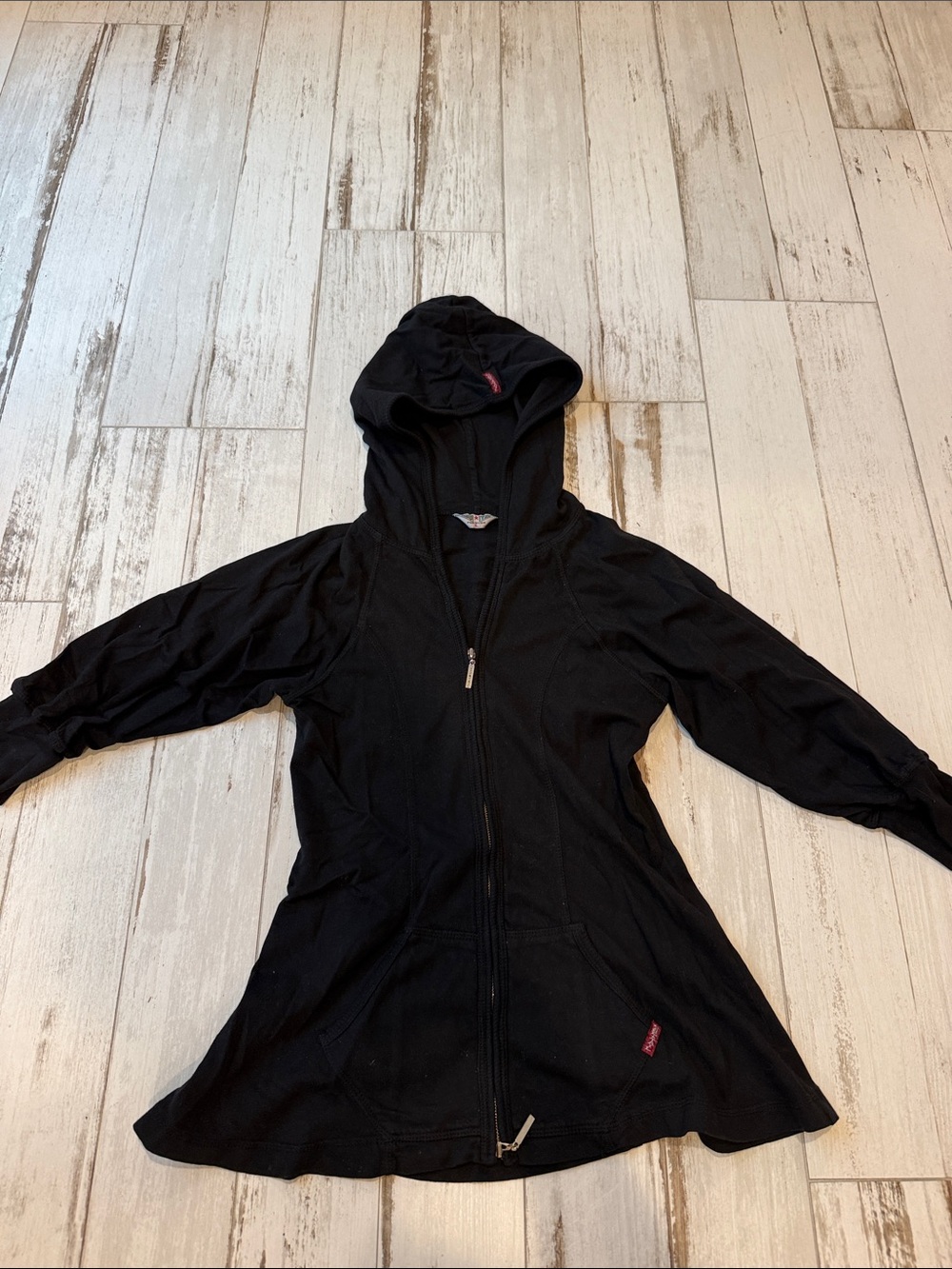Hard Tail Black Hooded Zip-Front Women's Jacket